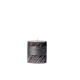 Geurkaars Swirl dark grey 7,5x7,5cm